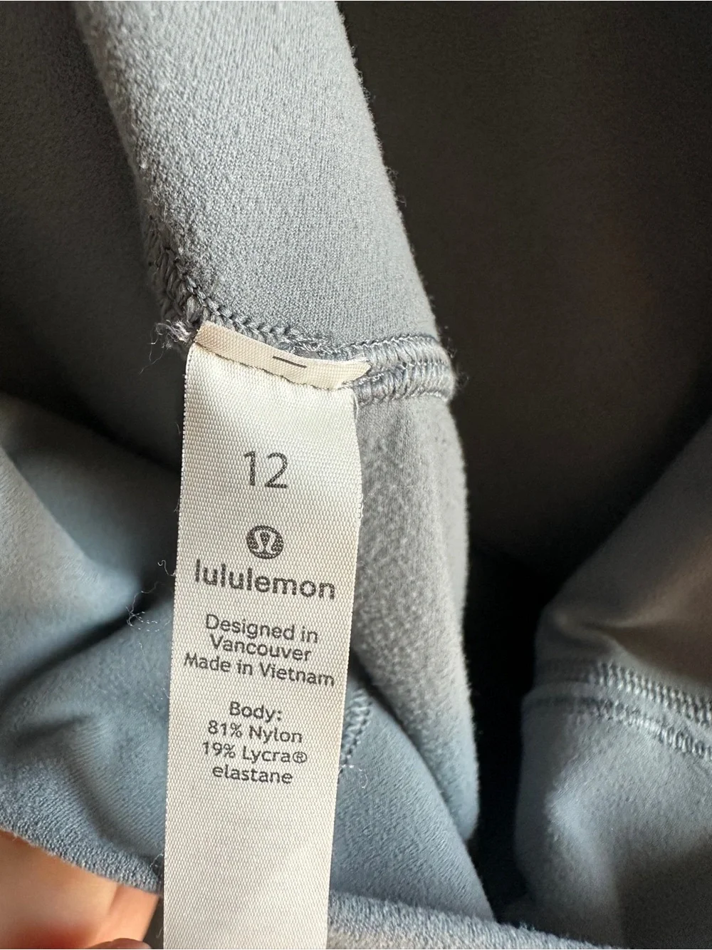 Lululemon Align Leggings Blue Gray Yoga Pilates Athleisure Clean Girl 28” Sz 12